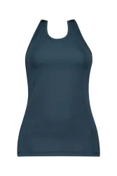 POWERZONE Damen Top Blau, Damen, Größe: XL