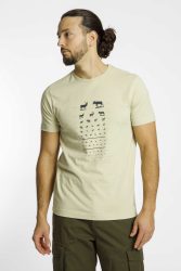 46 NORD Herren T-Shirt Beige, Herren, Größe: L