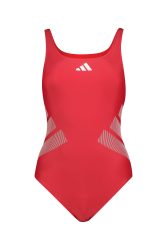 adidas Logo C-Back Damen Badeanzug Rot, Damen, Größe: 38