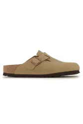 Birkenstock Boston LEOI Narrow Fit Damen Slipper Braun, Damen, Größe: 36