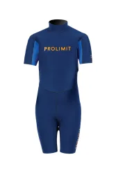 PROLIMIT Grommet Shorty 2/2 mm V-Zip Kinder Neoprenanzug Blau, , Größe: 140
