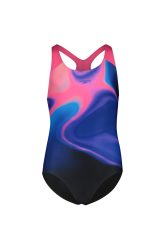 speedo Splashback Print Mädchen Badeanzug Blau, , Größe: 164