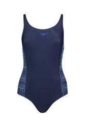 speedo Placement Medalist Damen Badeanzug Blau, Damen, Größe: 38