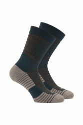 46 NORD 2-Pack 35-47 Wandersocken Grün, Herren, Größe: II