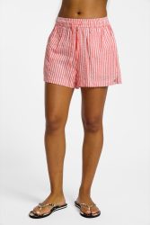 Roxy Lekeitio Break High Stripe Damen Short Rot, Damen, Größe: M