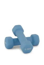 POWERZONE Hexagonal Neoprene 2 x 0.5 kg Hantel Set Blau, Herren, Größe: 0