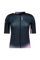Q36.5 Gregarius Pro Signature Damen Rennradtrikot Blau, Damen, Größe: L
