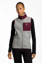 2117 OF SWEDEN Skord Wool Pile Damen Gilet Grau, Damen, Größe: XL