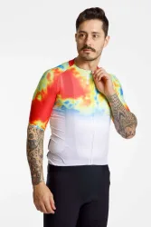 Q36.5 Gregarius Clima Weathermap Herren Biketrikot Weiss, Herren, Größe: XL