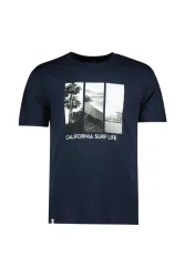 BEACH MOUNTAIN Herren T-Shirt Blau, Herren, Größe: M