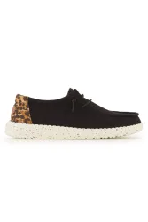 HEY DUDE Wendy Wildcat Damen Sneaker Schwarz, Damen, Größe: 37