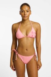 Roxy Solid Essentials Triangle A-C Cup Damen Bikini Rosa, Damen, Größe: S