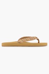 Roxy Porto Raffia Damen Flip Flop Braun, Damen, Größe: 40