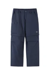 reima Surina Bugproof Zip-Off Mini Kinder Wanderhose Blau, , Größe: 122
