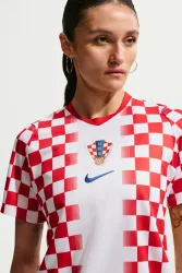 Nike Kroatien Home Replica Damen Fussballtrikot WM 2026 Weiss, Damen, Größe: XS