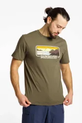 Quiksilver Enjoy Mountains Herren T-Shirt Braun, Herren, Größe: S