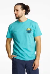 Quiksilver CA Dreaming Herren T-Shirt Türkis, Herren, Größe: M