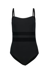 Arena W Arena Mesh Equals Swimsuit Back B Badeanzug Damen, schwarz, Grösse: D 40