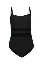 Arena W Arena Mesh Equals Swimsuit Back B Badeanzug Damen, schwarz, Grösse: D 34