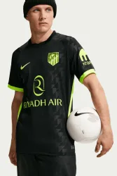Nike Atletico Madrid Away Replica Herren Fussballtrikot 26/27 Schwarz, Herren, Größe: S