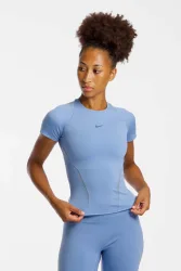 Nike Universa Dri-FIT Damen T-Shirt Blau, Damen, Größe: M