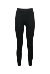 POWERZONE Damen Highwaist Tight Schwarz, Damen, Größe: XL