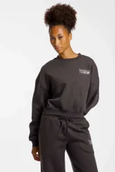 New Balance New Balance W Trackside Fleece Crew Damen, schwarz, Grösse: L  Damen, schwarz, Grösse: L