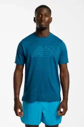 New Balance New Balance RC Essential Graphic T-Shirt V2 Herren, blau, Grösse: L  Herren, blau, Grösse: L