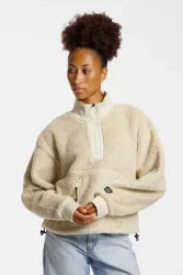 Kappa Iuniper Polar Fleece Damen Midlayer Beige, Damen, Größe: M