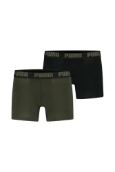 PUMA 2-Pack Everyday Basic Herren Boxershort Olive, Herren, Größe: M