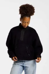 Kappa Iuniper Polar Fleece Damen Midlayer Schwarz, Damen, Größe: L