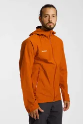 Mammut Leichte Hardshelljacke zum Wandern Alto Light HS Hooded Jacket Men Brown L