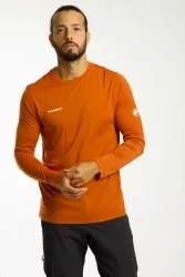 Mammut 100 % natürliches Performance-Shirt Tree Wool FL Longsleeve Men Brown M