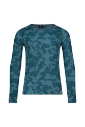 Odlo Active Warm Graphic Base Layer Shirt für Kinder - Wandern, Ski & Snow - blau, 128
