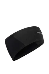 GripGrab Thermo Windproof Winter Stirnband Schwarz, Herren, Größe: M