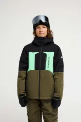Quiksilver Dawson 10K Kinder Ski-/Snowboardjacke Khaki, , Größe: 176