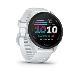 Garmin Forerunner 70, GPS, Whitestone Smartwatch – weiss