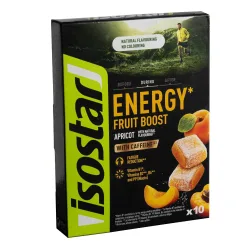 Isostar Energy Fruit Boost Apricot 10 x (10 x 10 g) Energy Gummies Orange, Herren, Größe: 0