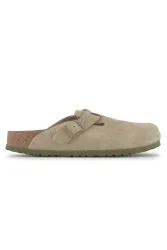 Birkenstock Boston Narrow Fit Damen Slipper Grün, Damen, Größe: 39