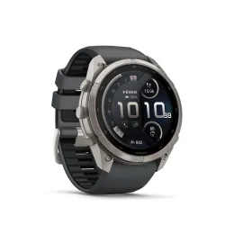 GARMIN f?nix® 9 Pro (51 mm) inReach® Multisport GPS-Smartwatch Titan Silikon, 127-210 mm, Titan/Graphit/Schwarz