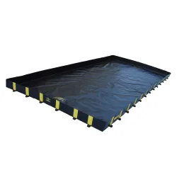 Justrite® Falt-Auffangwanne aus Polyester QuickBerm® Plus, Kapazität 18.321 l