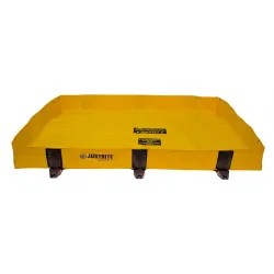 Justrite Leckage Faltwanne Lite, befahrbar, L 1200 x B 1200 x H 203 mm, 299 L, gelb