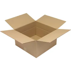 Wellpapp-Faltkarton, 1-wellig, Innenmass HxBxT 250 x 420 x 420 mm, Qualität 1.30 C