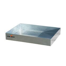 Steinbock® Paletten-Kleingebinde-Auffangwanne aus Stahl, verzinkt, HxBxT 120 x 800 x 600 mm, Auffangvolumen 45 Liter