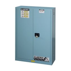 Justrite® Chemikalienschrank Classic Sure-Grip® FM, für Ätzmittel, HxBxT 1.650 x 1.090 x 460 mm, 2 Fachböden, selbstschliessend