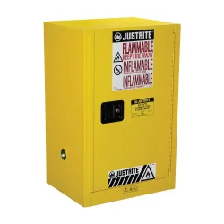Justrite® Brandschutzschrank Compac Sure-Grip® FM, HxBxT 1.120 x 590 x 460 mm, 1 Fachboden, selbstschliessend