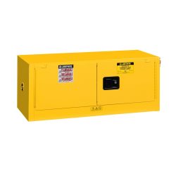 Justrite® Brandschutzschrank Piggyback Sure-Grip® FM, HxBxT 460 x 1.090 x 460 mm, ohne Fachboden, selbstschliessend