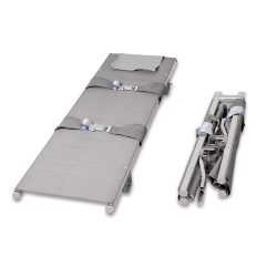 Krankentrage, 2 x klappbar, Faltmaße 1040 x 130 x 180 mm, 2 Sicherheitsgurte, 4 Gleitfüße SÖHNGEN