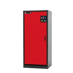 asecos® Brandschutzschrank Typ 30, HxBxT 1.947 x 864 x 620 mm, anthrazitgrau, verkehrsrot