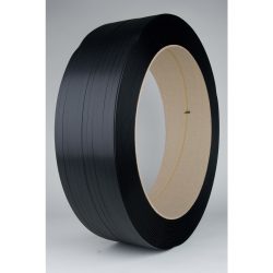 Umreifungsband aus PP, SA-Qualität, gewaffelt, 16 mm x 1.500 lfm., Kern-Ø 406 mm, Stärke 0,80 mm, schwarz